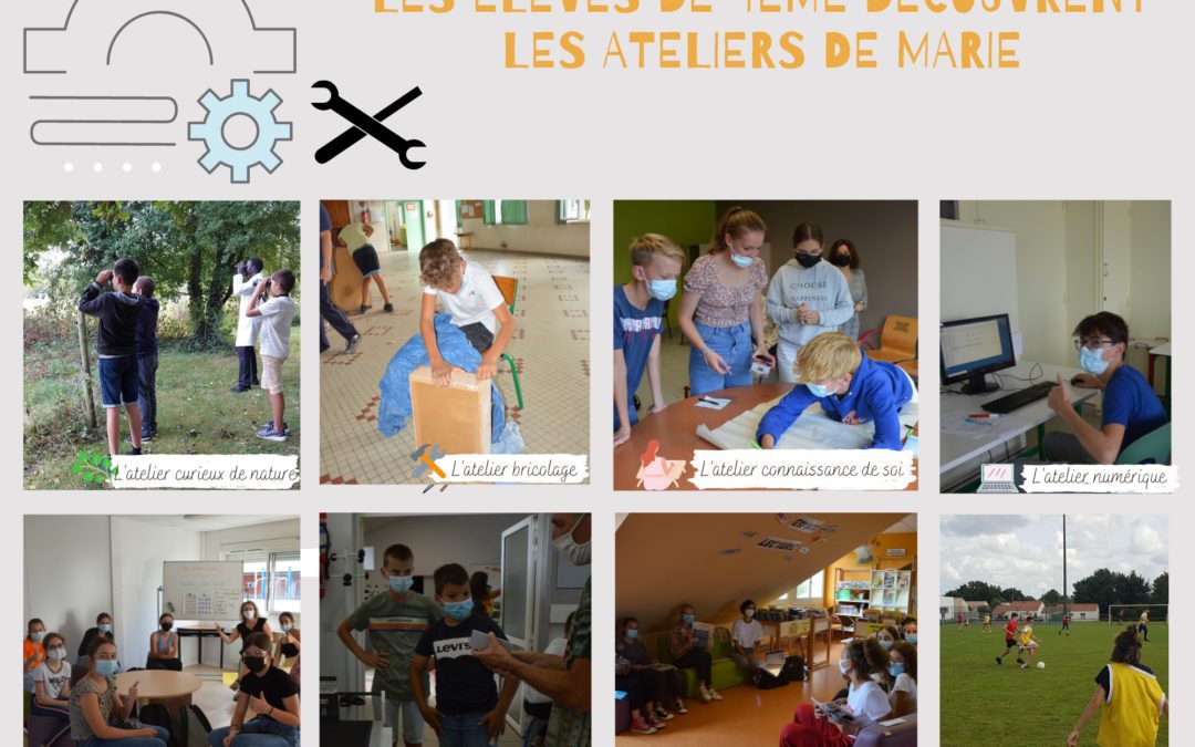 Les élèves de 4ème découvrent les ateliers de Marie