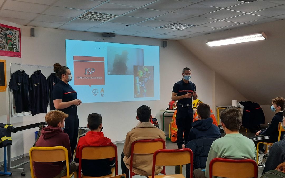 Présentation des jeunes Sapeurs Pompiers