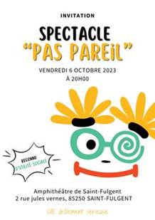 Spectacle « pas pareil »